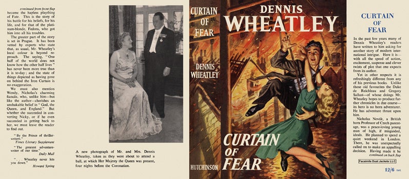 Item #17722 Curtain of Fear. Dennis Wheatley.
