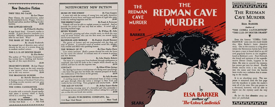 Item #178 Redman Cave Murder, The. Elsa Barker.
