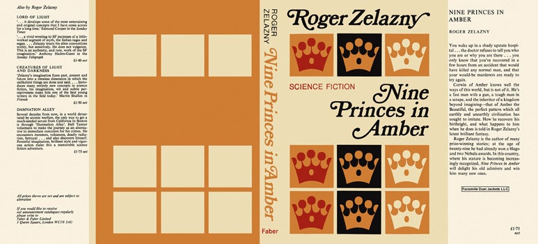 Item #17800 Nine Princes in Amber. Roger Zelazny.