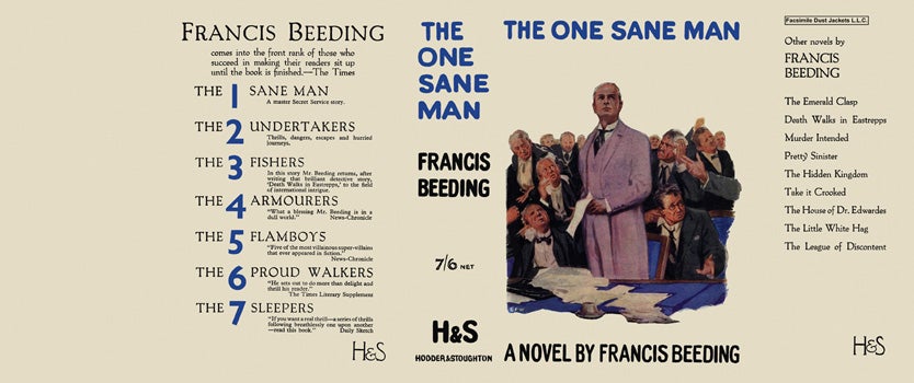 Item #17812 One Sane Man, The. Francis Beeding