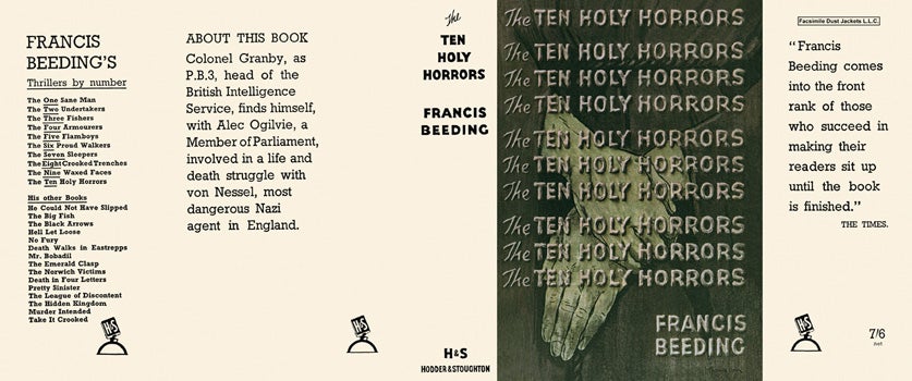 Item #17814 Ten Holy Horrors, The. Francis Beeding