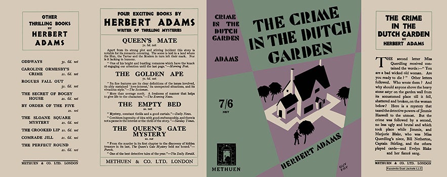 Item #17869 Crime in the Dutch Garden, The. Herbert Adams