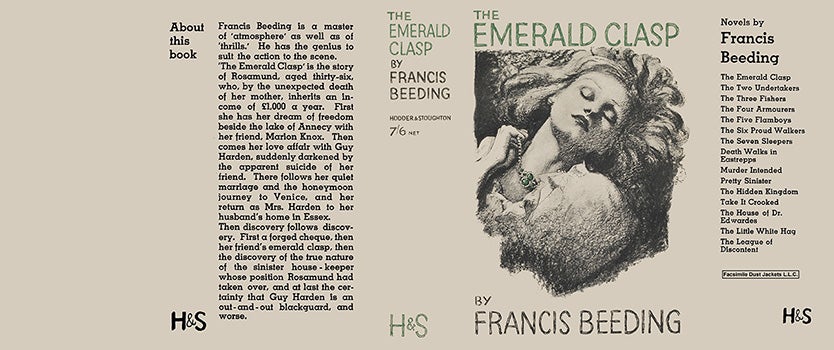 Item #17876 Emerald Clasp, The. Francis Beeding
