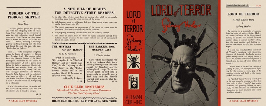 Item #1791 Lord of Terror. Sydney Horler