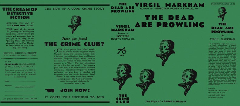 Item #17912 Dead Are Prowling, The. Virgil Markham