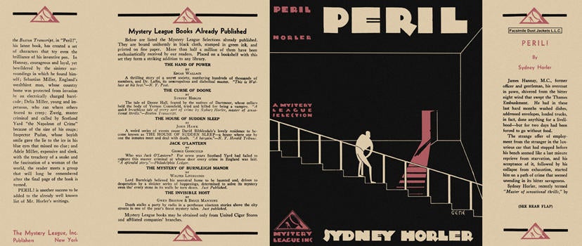 Item #1795 Peril. Sydney Horler.
