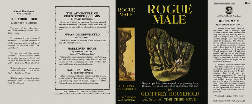 Item #1801 Rogue Male. Geoffrey Household.