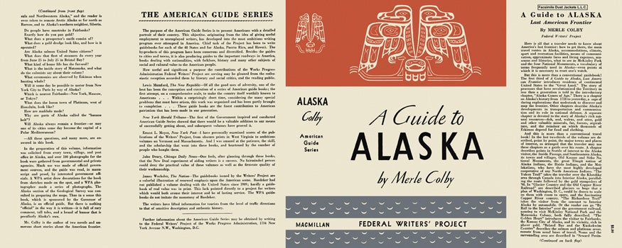 Item #18015 Guide To Alaska, A. American Guide Series Merle Colby, WPA