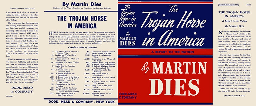 Item #18028 Trojan Horse in America, The. Martin Dies