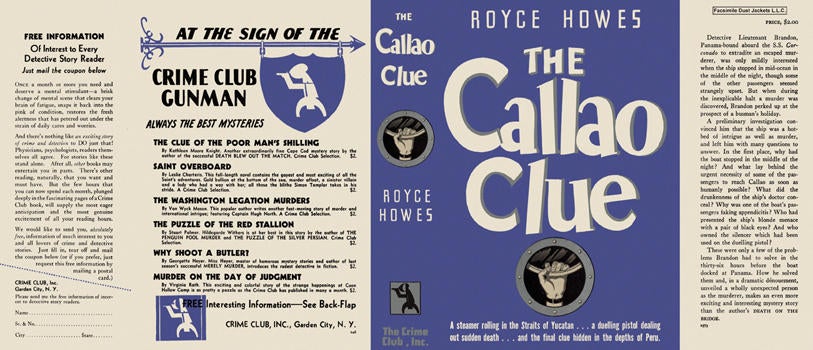 Item #1803 Callao Clue, The. Royce Howes