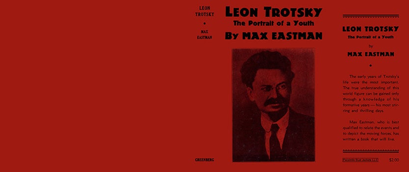 Item #18042 Leon Trotsky, The Portrait of a Youth. Max Eastman