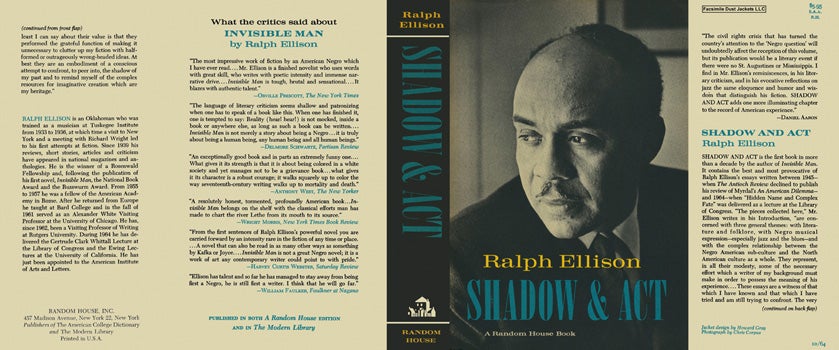 Item #18050 Shadow and Act. Ralph Ellison