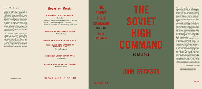 Item #18051 Soviet High Command 1918-1941, The. John Erickson