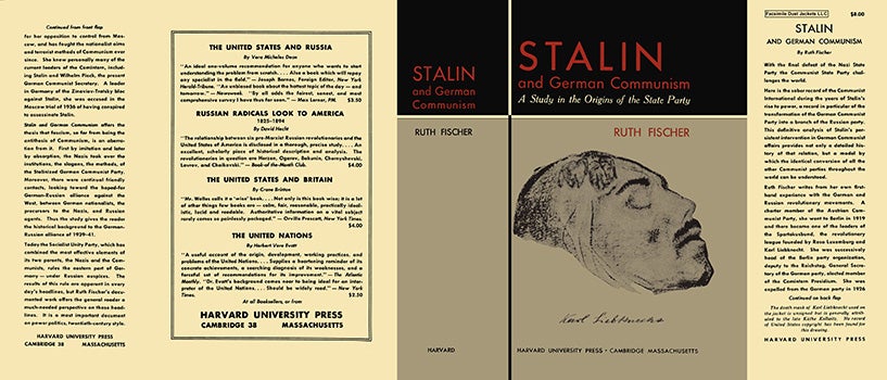 Item #18058 Stalin and German Communism. Ruch Fischer