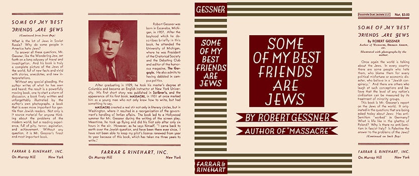 Item #18066 Some of My Best Friends Are Jews. Robert Gessner