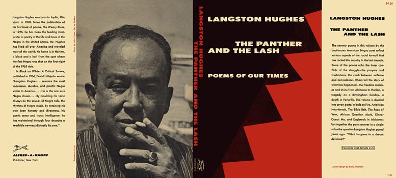 Item #18111 Panther and The Lash, The. Langston Hughes.