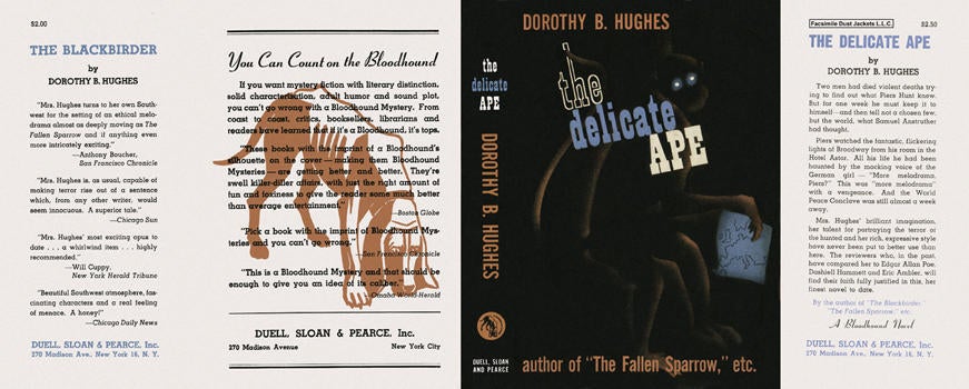 Item #1812 Delicate Ape, The. Dorothy B. Hughes