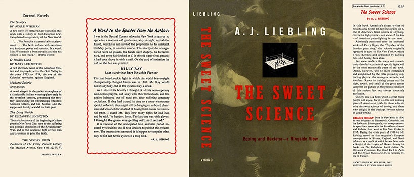 Item #18172 Sweet Science, The. A. J. Liebling