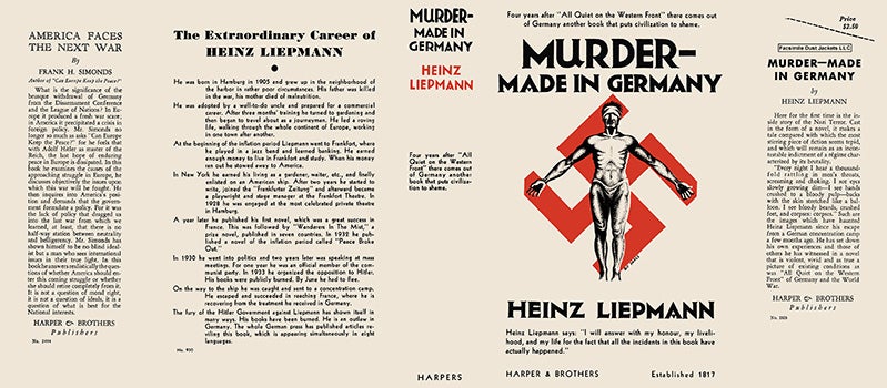 Item #18176 Murder - Made in Germany. Heinz Liepmann