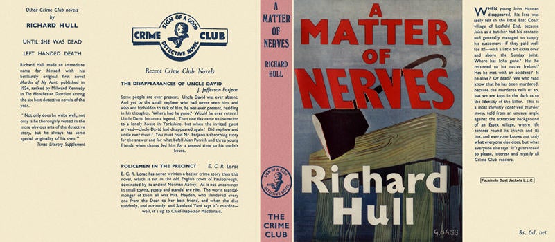 Item #1820 Matter of Nerves, A. Richard Hull