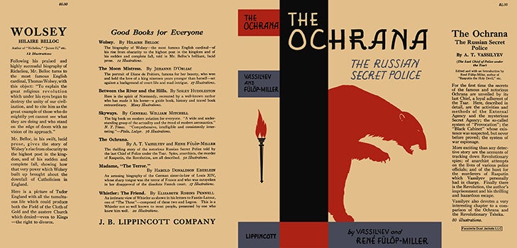 Item #18204 Ochrana, The Russian Secret Police, The. A. T. Vassilyev, Rene Fulop-Miller