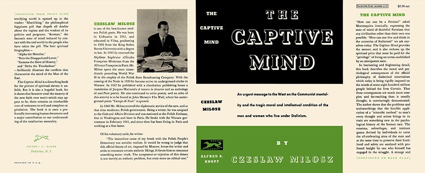Item #18205 Captive Mind, The. Czeslaw Milosz.