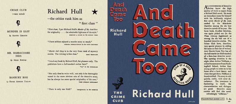 Item #1821 And Death Came Too. Richard Hull