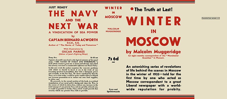 Item #18214 Winter in Moscow. Malcolm Muggeridge