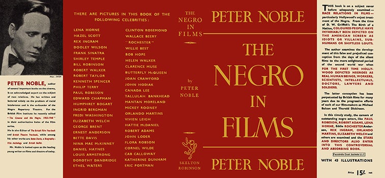 Item #18223 Negro in Films, The. Peter Noble