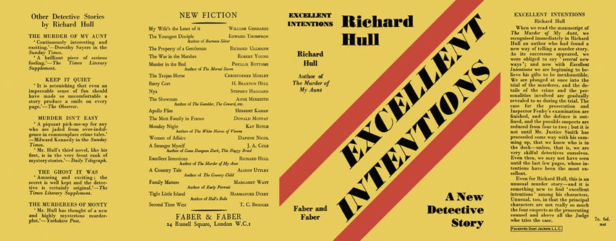 Item #1823 Excellent Intentions. Richard Hull.