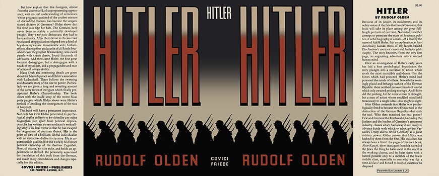 Item #18230 Hitler. Rudolf Olden
