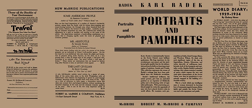 Item #18246 Portraits and Pamphlets. Karl Radek