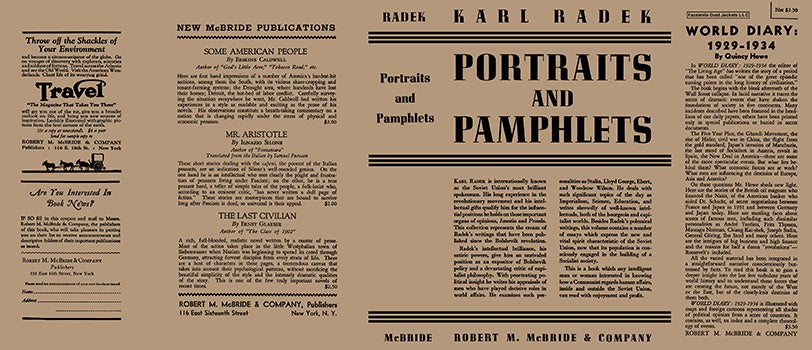 Karl Radek Portrait Portraits and Pamphlets | Karl Radek