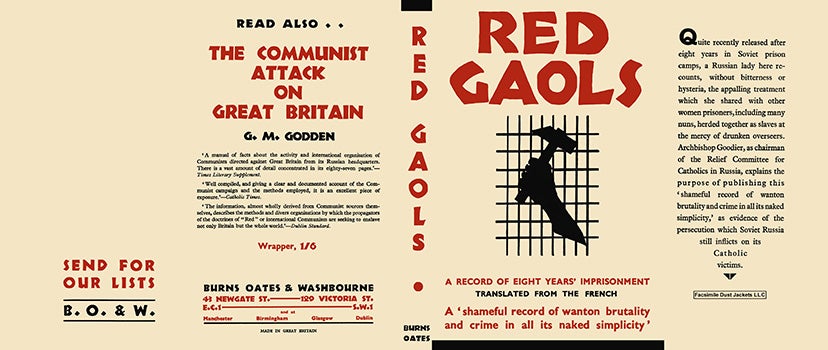Item #18249 Red Gaols. Anonymous.