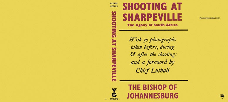 Item #18251 Shooting at Sharpeville, The Agony of South Africa. Ambrose -Bishop of Johannesburg...