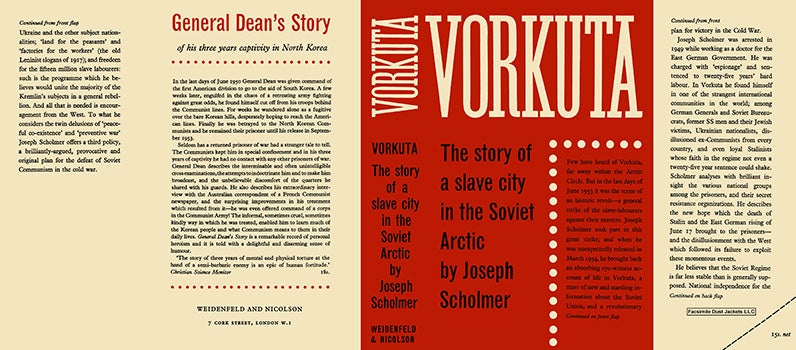Item #18263 Vorkuta, The Story of a Slave City in the Soviet Arctic. Joseph Scholmer
