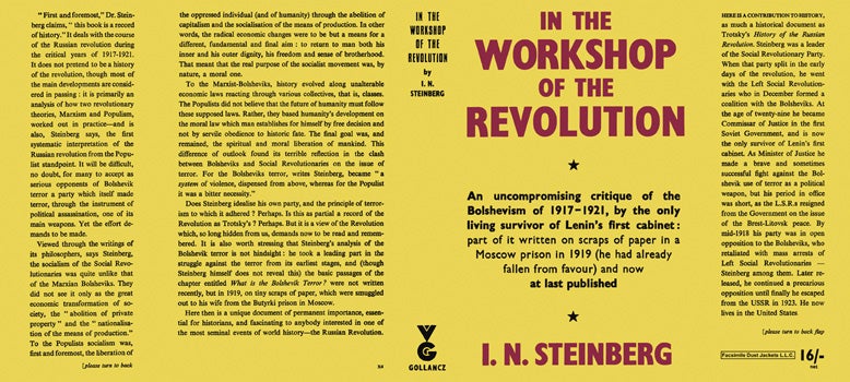 Item #18280 In the Workshop of the Revolution. I. N. Steinberg