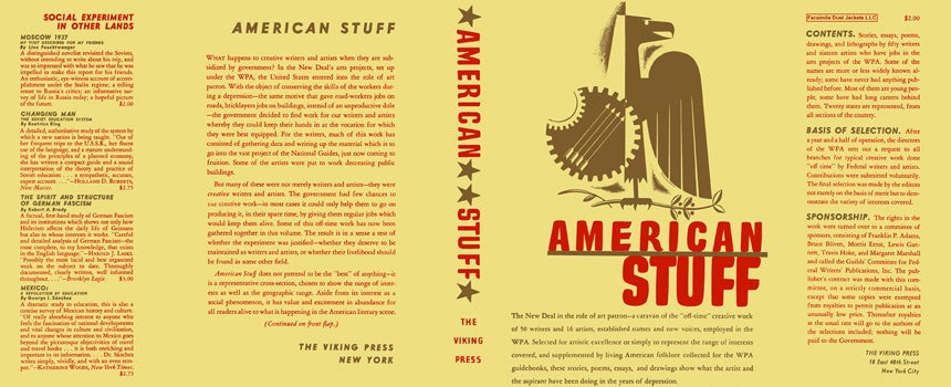 Item #18337 American Stuff. WPA, Anthology