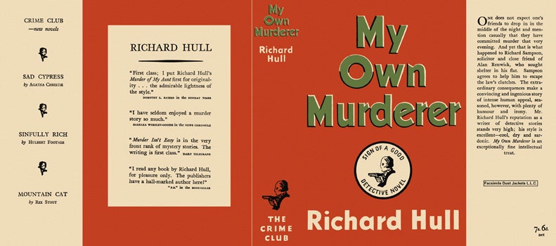 Item #1834 My Own Murderer. Richard Hull.