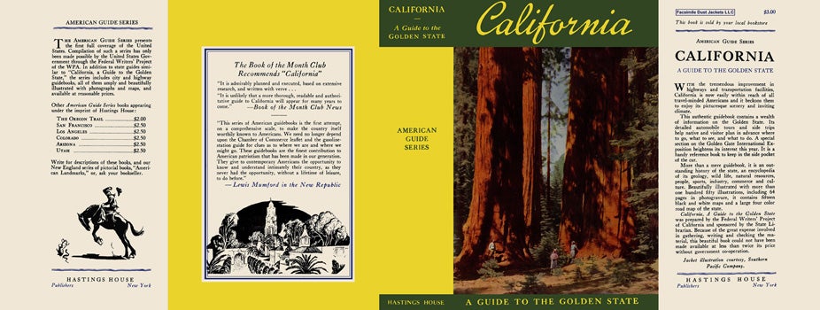 Item #18340 California, A Guide to the Golden State. American Guide Series, WPA.