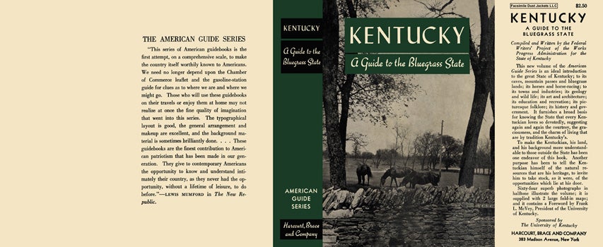 Kentucky, A Guide to the Bluegrass State  American Guide Series, WPA