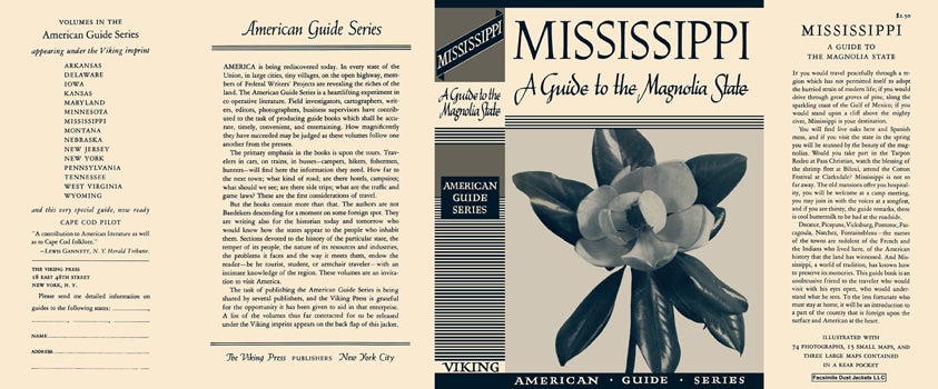 Item #18363 Mississippi, A Guide to the Magnolia State. American Guide Series, WPA