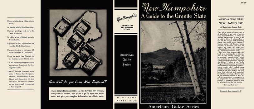 Item #18369 New Hampshire, A Guide to the Granite State. American Guide Series, WPA