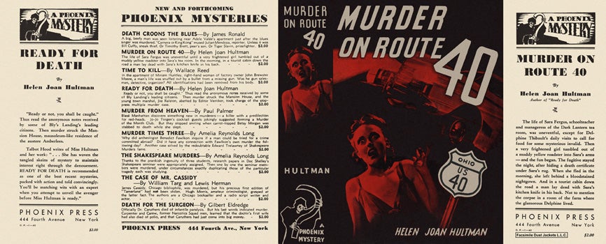 Item #1837 Murder on Route 40. Helen Joan Hultman.