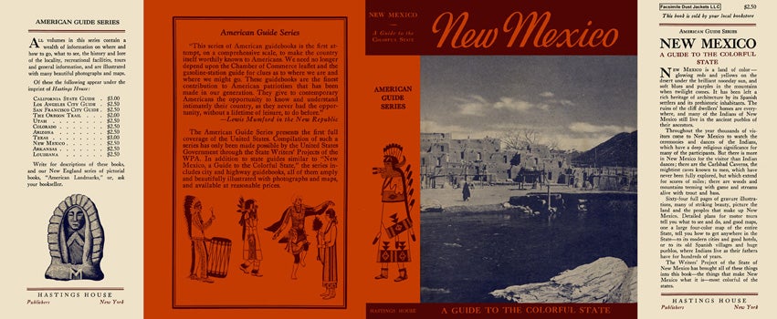 Item #18371 New Mexico, A Guide to the Colorful State. American Guide Series, WPA