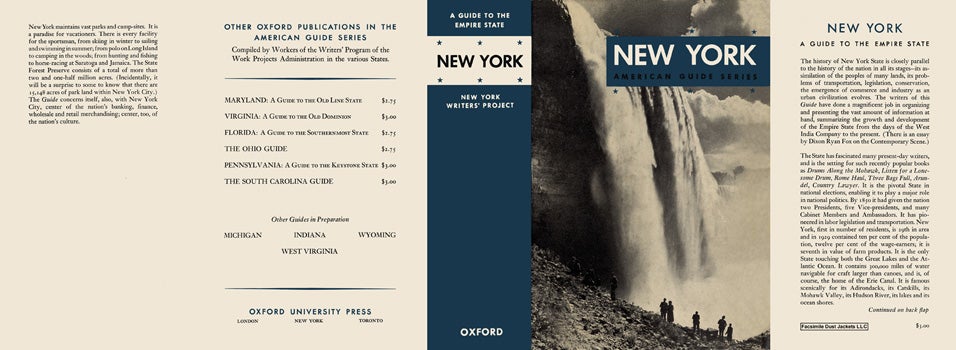 Item #18373 New York, A Guide to the Empire State. American Guide Series, WPA