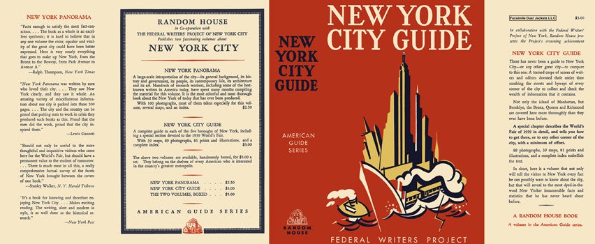 Item #18374 New York City Guide. American Guide Series, WPA