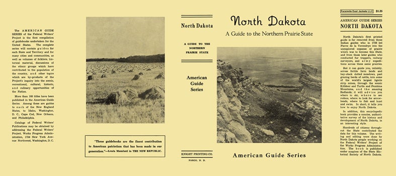 Item #18379 North Dakota, A Guide to the Northern Prairie State. American Guide Series, WPA