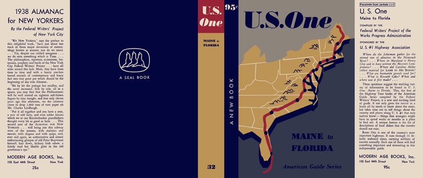 Item #18389 U. S. One, Maine to Florida. American Guide Series, WPA