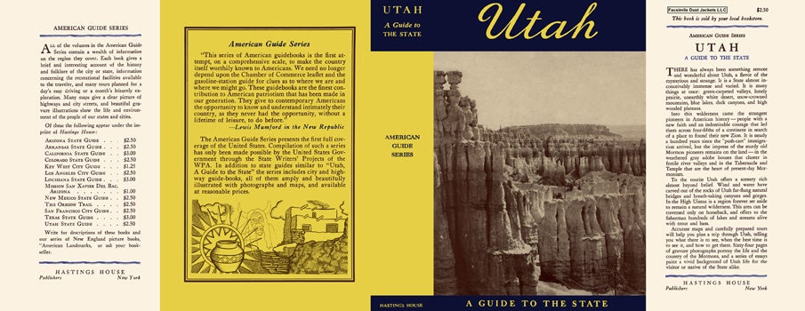 Item #18390 Utah, A Guide to the State. American Guide Series, WPA.
